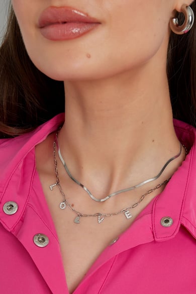Charm-Halskette Liebesbrief – Silber h5 Bild3